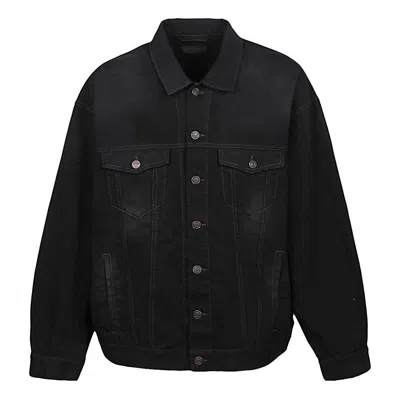 Balenciaga Gaffer Taped Political Campaign Denim Jacket 'black'