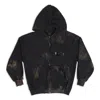 Balenciaga Gaffer Zip-up Hoodie Small Fit 'black White Red'
