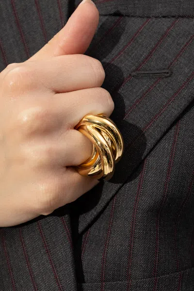 Balenciaga ‘garage' Brass Ring In Gold