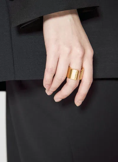 Balenciaga Cuff Ring In Gold