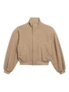 Balenciaga Garde-robe Bomber Jacket In Brown