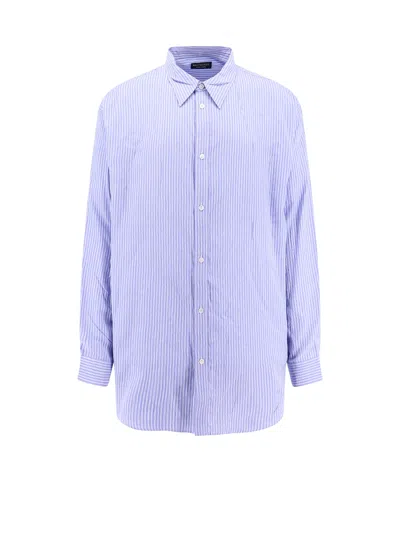 Balenciaga Garde-robe Fluid Shirt In Blue+white