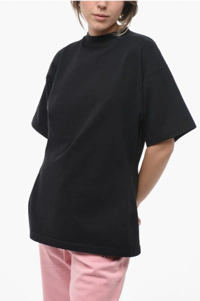 Balenciaga Garde-robe Slim Fit Cotton T-shirt In Black