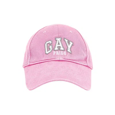 Balenciaga Gay Pride Cap In Pink