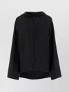 Balenciaga Generous Fit Windbreaker With Hood And Zip Pockets In Black