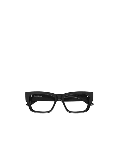 Balenciaga Geometric Flat Mirror In Solid Black