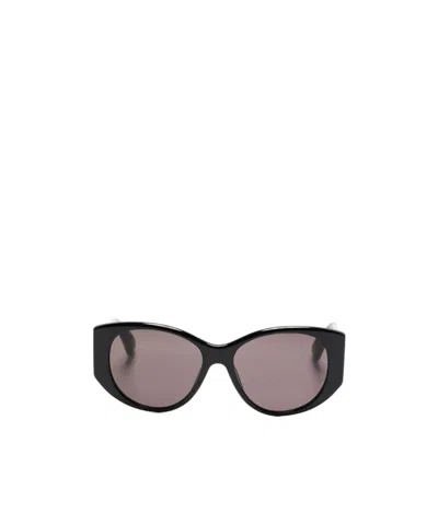 Balenciaga Geometric Frame Sunglasses In Black