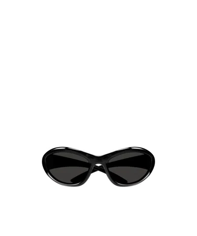 Balenciaga Geometric Frame Sunglasses In Black