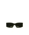 Balenciaga 56mm Rectangular Sunglasses In Black