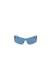 Balenciaga Bossy Mask Acetate Sunglasses In Blue