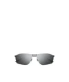 Balenciaga Geometric Frame Sunglasses In Gray