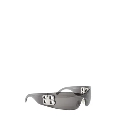 Balenciaga Geometric Sunglasses In Gray