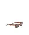 Balenciaga Soho Square Frame Tinted Sunglasses In Brown