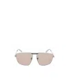 Balenciaga Eyewear Tag 2.0 Navigator Sunglasses In Brown