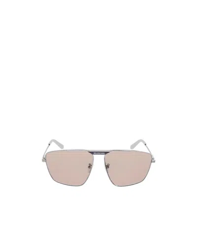 Balenciaga Eyewear Tag 2.0 Navigator Sunglasses In Pink
