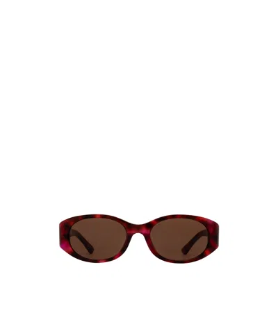 Balenciaga Oval-frame Sunglasses In Multi