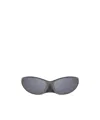 Balenciaga 70mm Gradient Oversize Oval Sunglasses In Gray
