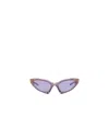 Balenciaga Geometric Sunglasses In Purple