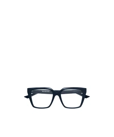 Balenciaga Geometrically Framed Flat Mirror In Blue