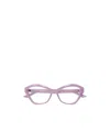 Balenciaga Geometrically Framed Flat Mirror In Purple
