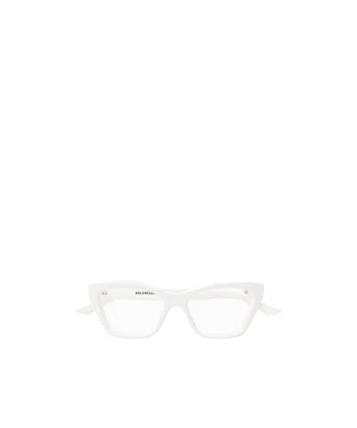 Balenciaga Geometrically Framed Flat Mirror In White