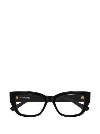 Balenciaga Geometric-frame Glasses In Black