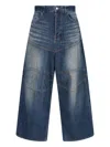 Balenciaga Baggy Jeans In Blue