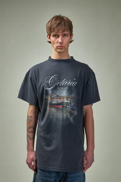 Balenciaga Getaria T-shirt Oversize Fit In Black