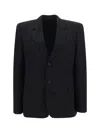 Balenciaga Standard Single-breasted Tailored Blazer In Black