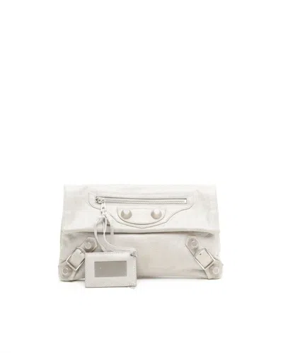 Balenciaga Giant Envelope Clutch In White