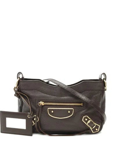 Pre-owned Balenciaga Giant Hip Shoulder Bag In Brown
