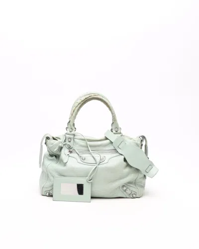 Balenciaga Giant Town Bag In Blue