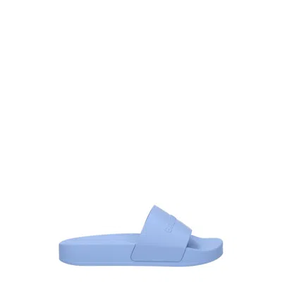 Balenciaga Gift Ideas Slippers Kids Women Rubber Blue/soft Sky