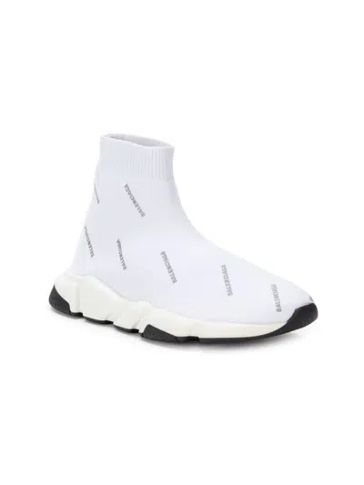 Balenciaga Kids' Girl's Logo Speed Sock Sneakers