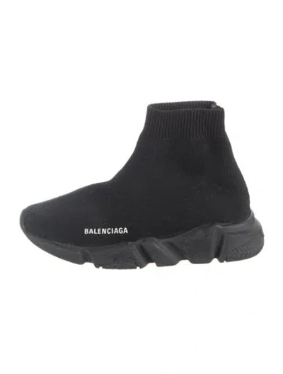 Pre-owned Balenciaga Kids' Girls' High Top Sock Sneakers In Black