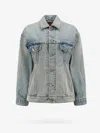 Balenciaga Logo-embroidered Oversized Denim Jacket
