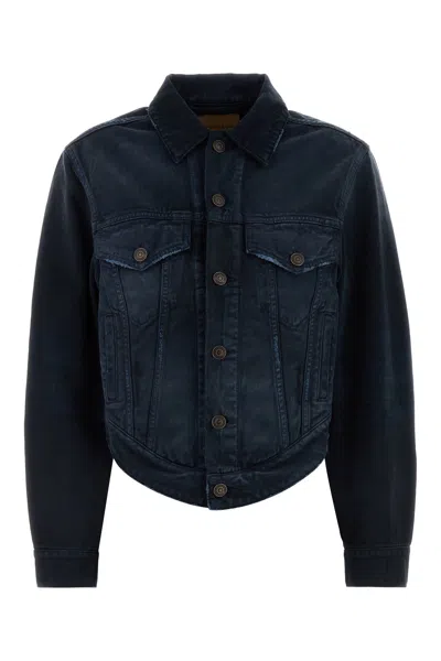 Balenciaga Women Dark Blue Denim Jacket