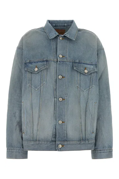 Balenciaga Women Denim Jacket In Blue