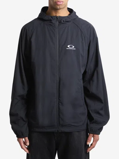 Balenciaga Technical Tracksuit Jacket In Black