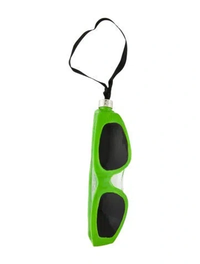 Pre-owned Balenciaga Glass Sunglasses Ornament In Green