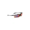 Balenciaga Turbo D-frame Sunglasses Iridescent Lenses In Black