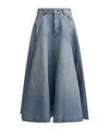Balenciaga Maxi Skirt With Innovative Design And Five-pocket Style In Blue