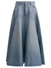 Balenciaga Maxi Skirt With Innovative Design And Five-pocket Style In Blue