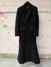 Balenciaga Godet Maxi Coat In Black