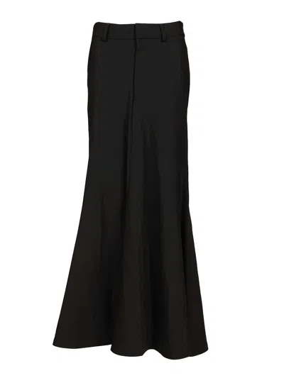 Balenciaga Godet Maxi Skirt Skirts Black