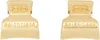 Balenciaga Gold Holli Bb Xs Hair Clip Set In 0705 Gold