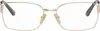 Balenciaga Gold Mercury Metal Glasses In 003 Gold