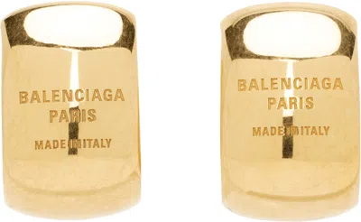 Balenciaga Gold Plated Earrings In 0705 Gold
