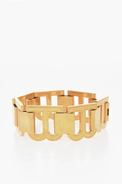 Balenciaga Golden-effect Maxi Necklace With Bb Monogram