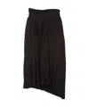 Balenciaga Gonna Fancy Pleated Skirt Da Donna In Nero In Black